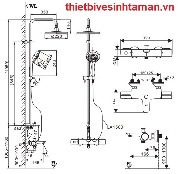 Ban Ve Sen Cay Inax Bfv 3415t 8c